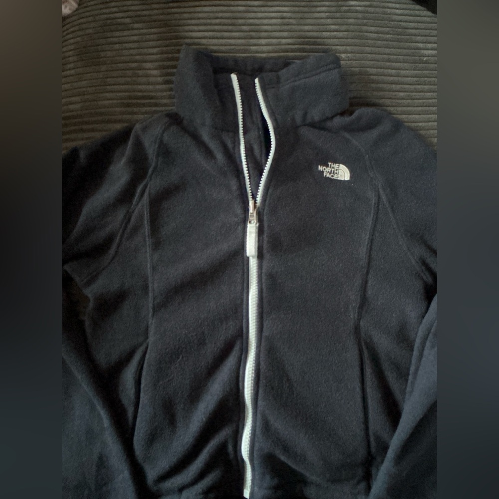 Northface Black with Baby Blue Zipper